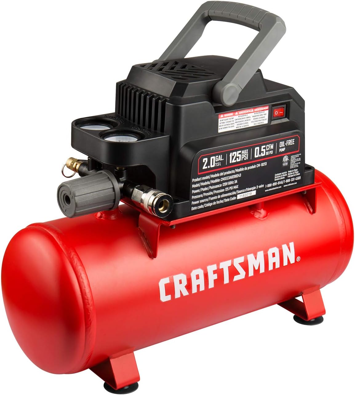 Craftsman Portable Air Compressor - Oil-Free Efficiency