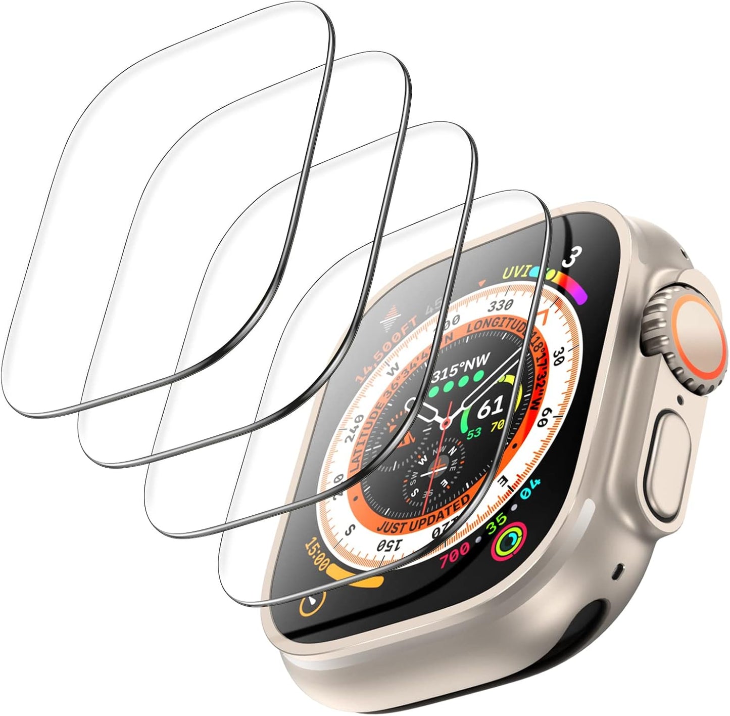 Ultra 49mm Apple Watch Screen Protector x4