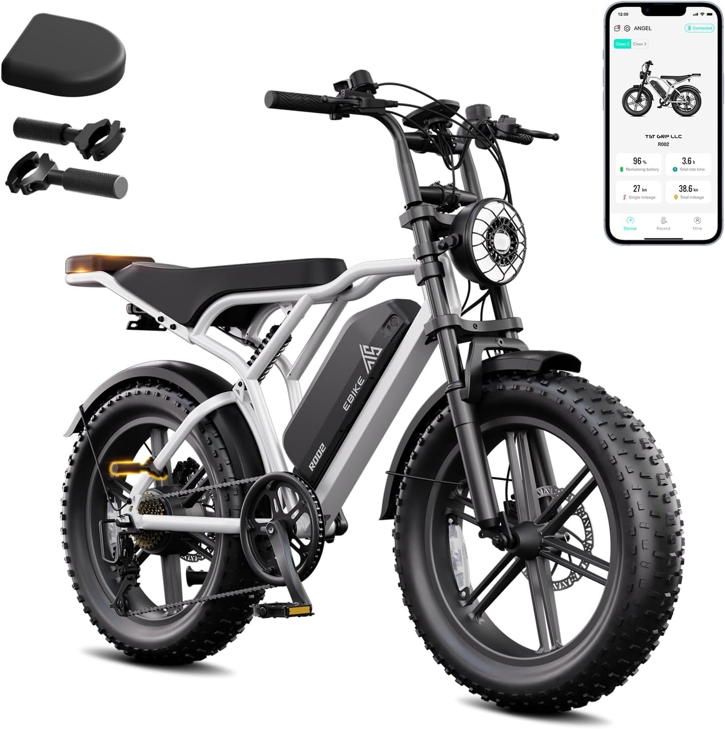 TST Electric Bike for Adults with 1500W Motor and 60 Miles Range