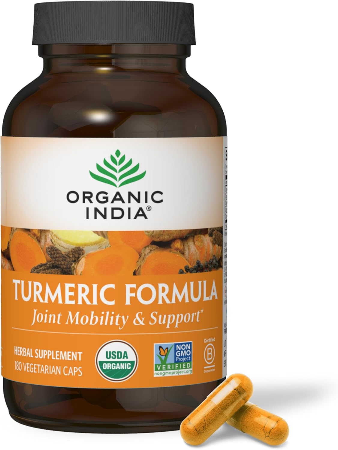 Organic Turmeric Curcumin Supplement for Joint Mobility & Health