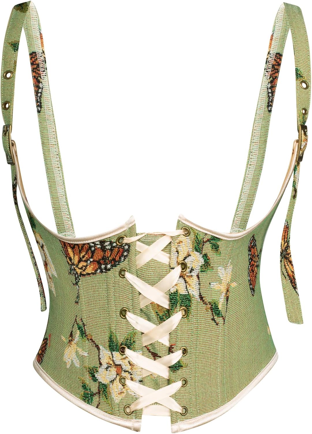 Scarlet Darkness Corset Belt for Women with Floral Lace Design