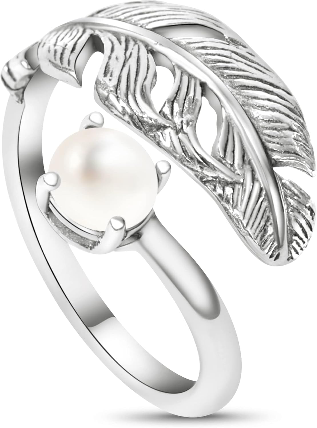 925 Sterling Silver Gemstone Bypass Rings for Women - Elegant Design