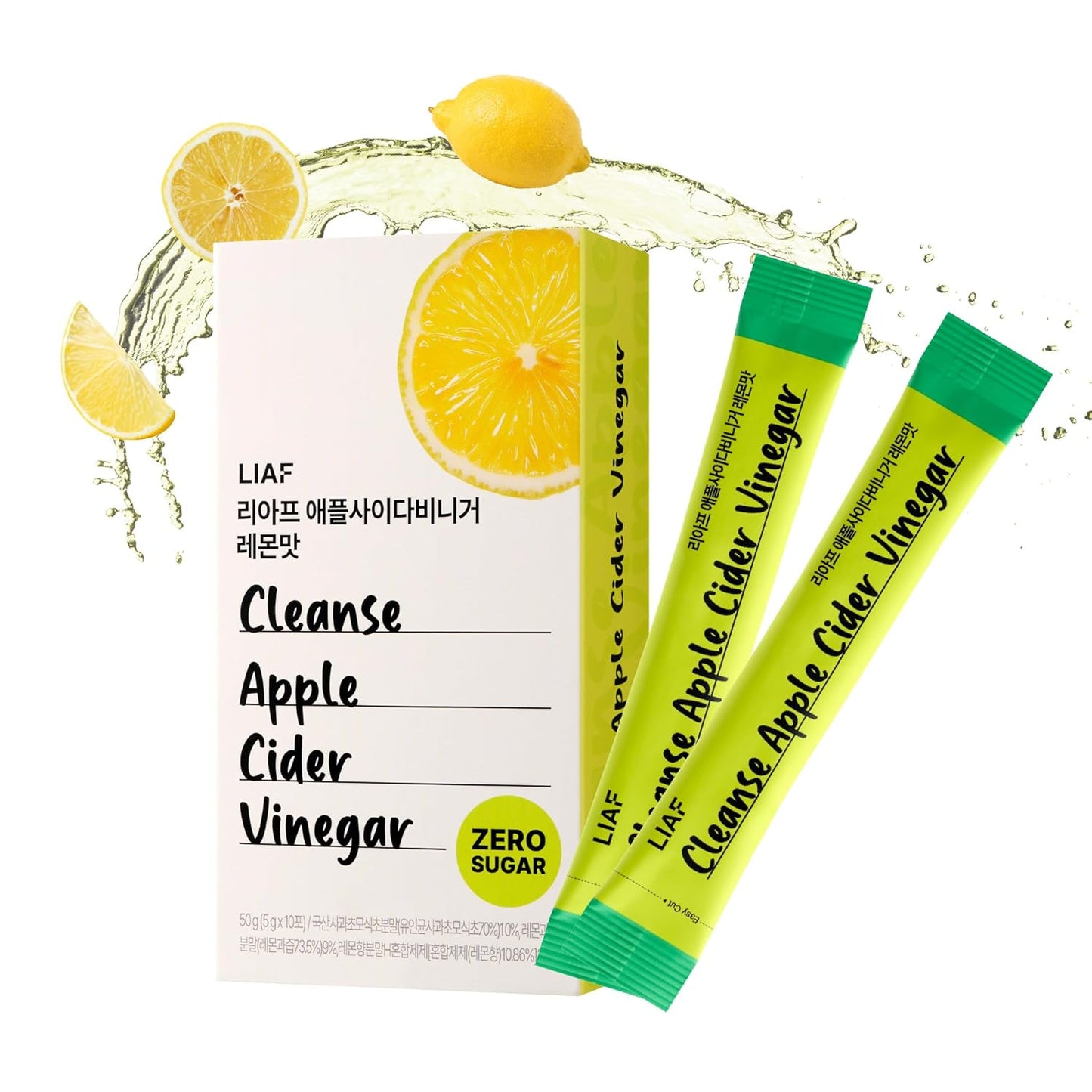 LIAF Lemon ACV Powder Packets | Sugar-Free Electrolytes