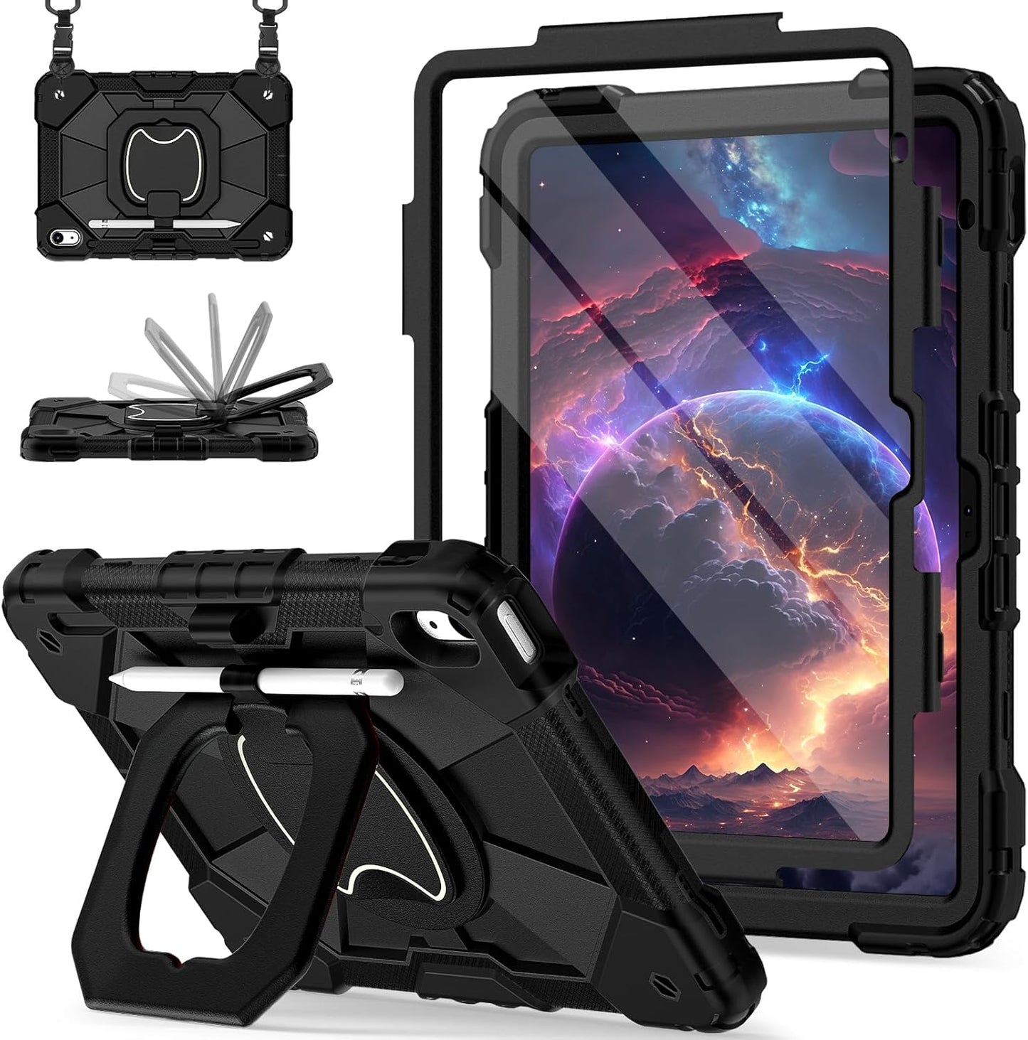 iPad 11th & 10th Generation Case with 360 Rotating Stand