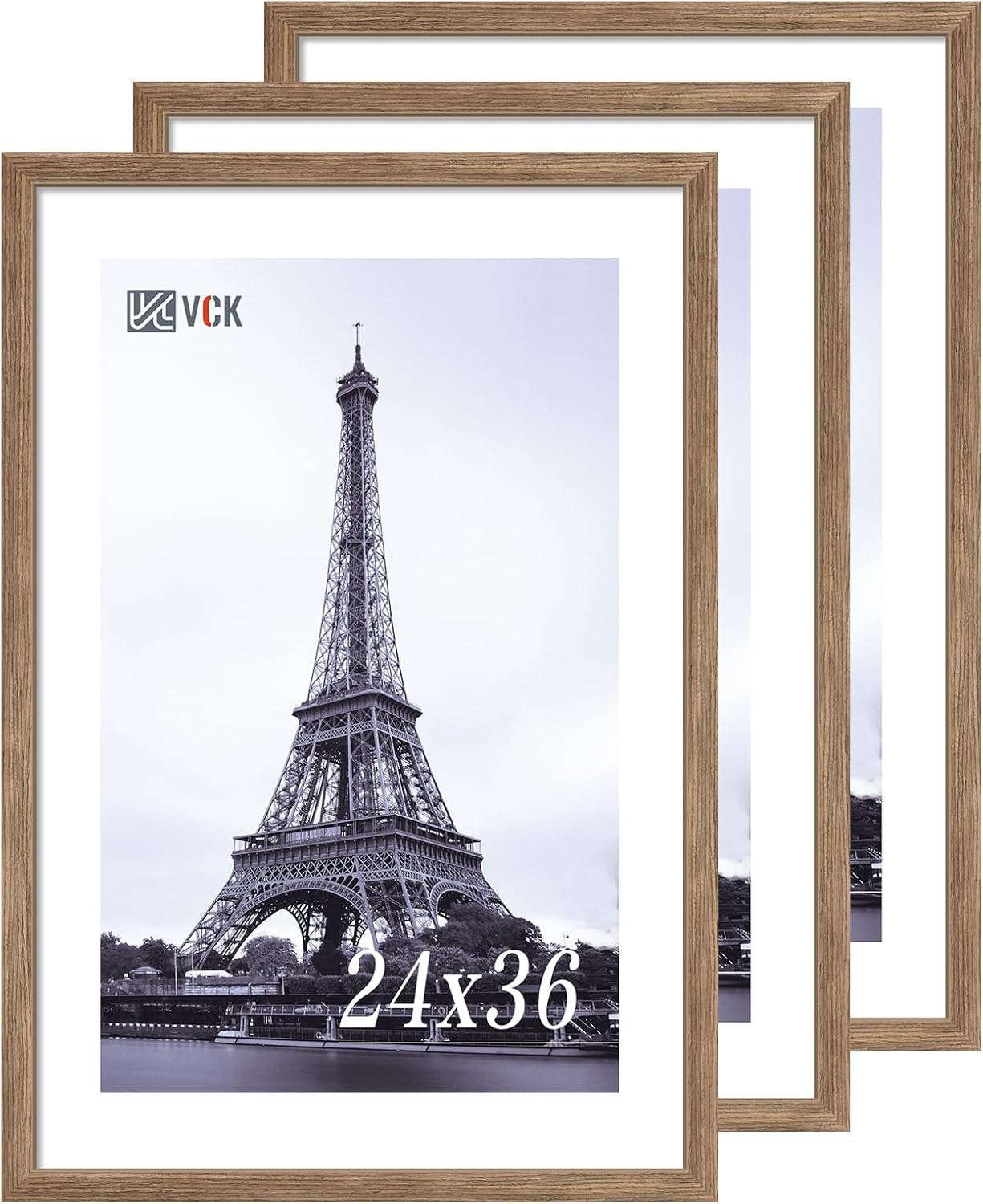 VCK 24x36 Poster Frame 3 Pack - Brown Walnut for Your Home