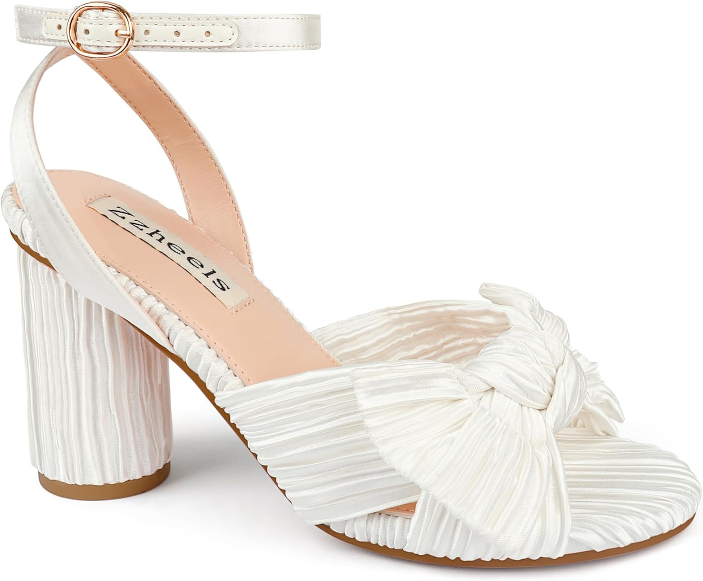 Stylish Bow Knot Heeled Sandals for Weddings and Events