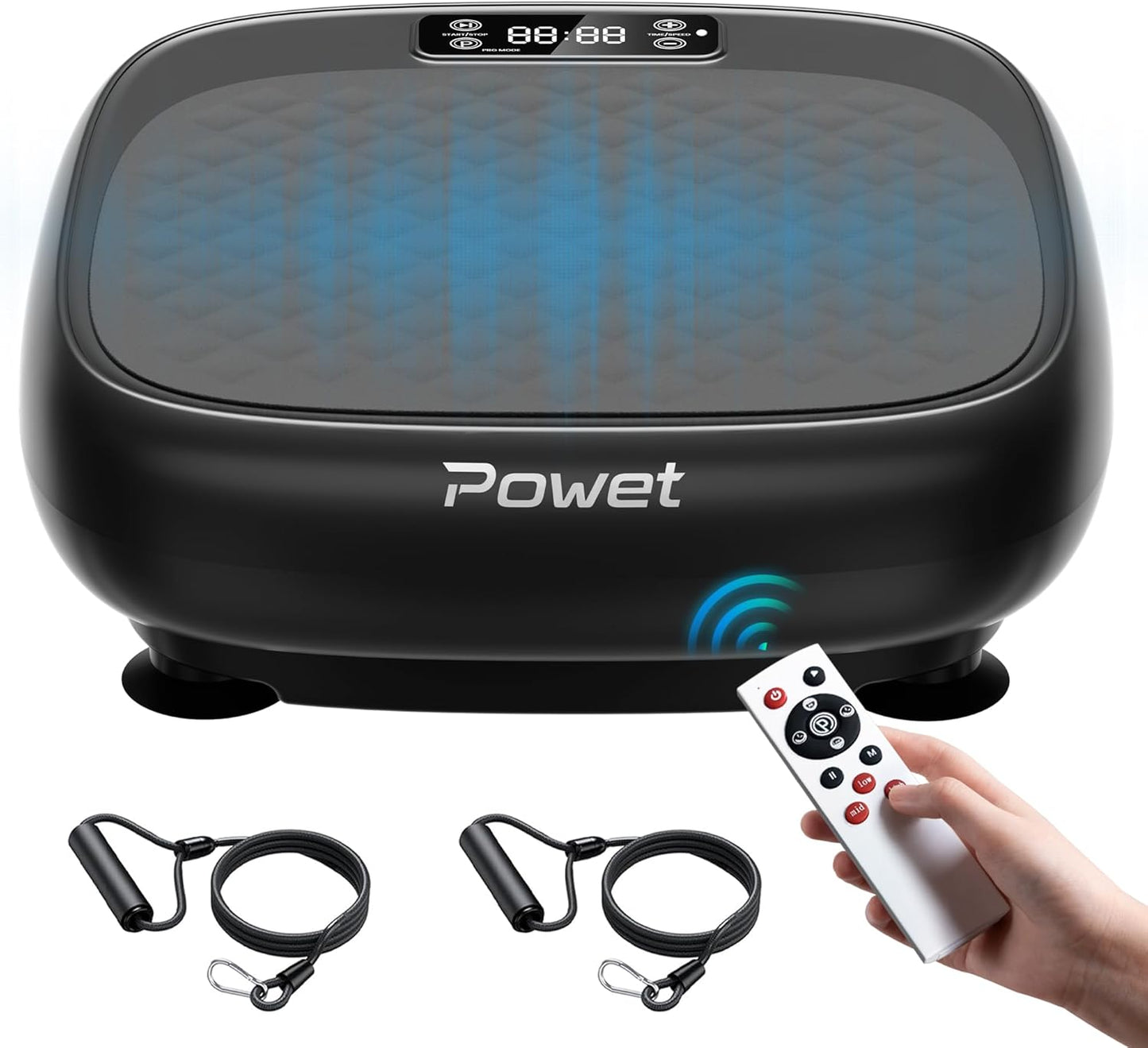 POWET Vibration Plate: 99 Levels for Total Body Fitness