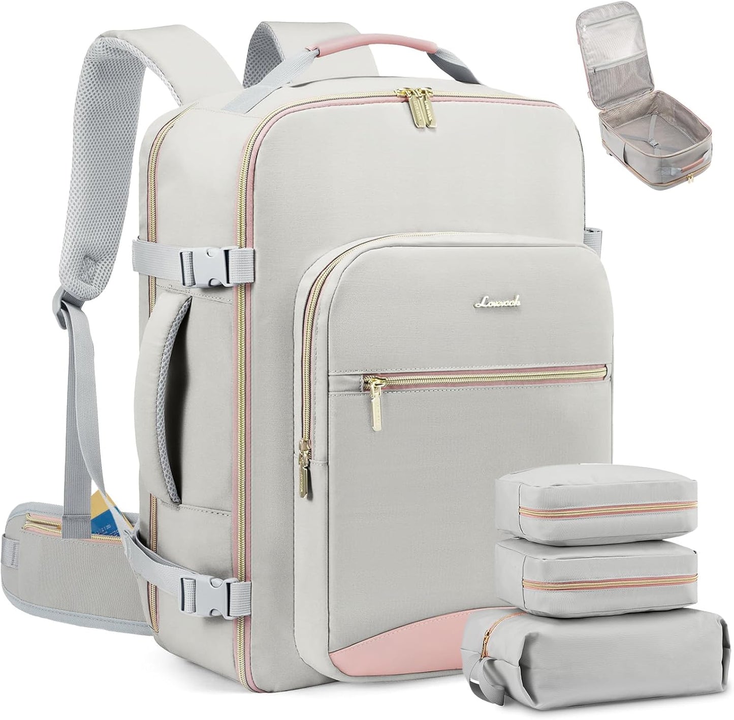 LOVEVOOK Travel Backpack for Women with Adjustable Waist Strap