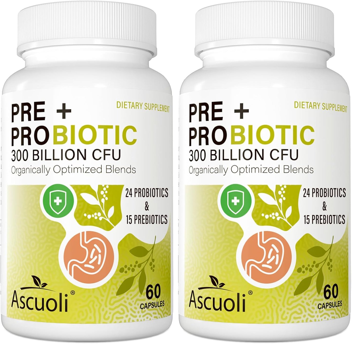 Probiotics for Women & Men - 300 Billion CFU for Gut Health