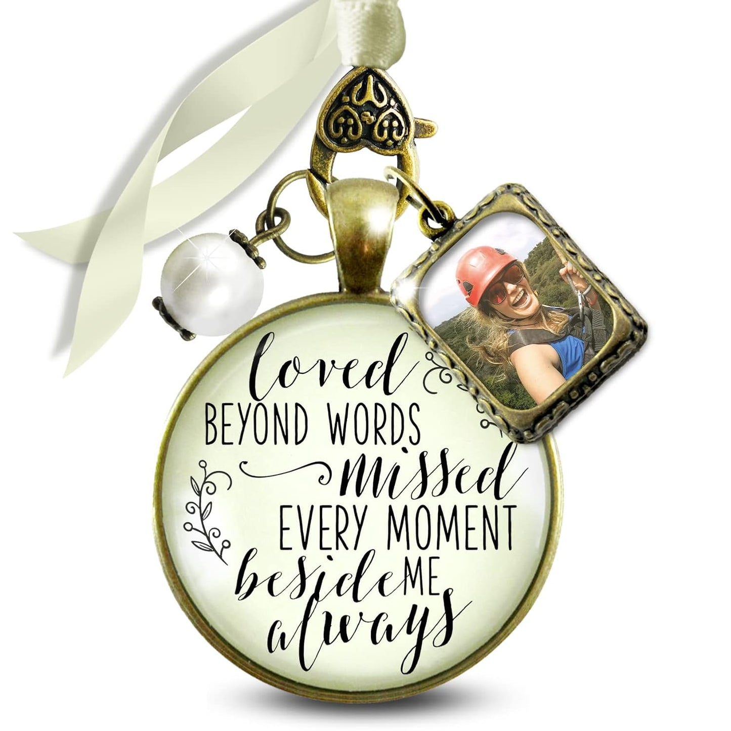 Wedding Bouquet Charm Loved Beyond Words for Memorable Moments