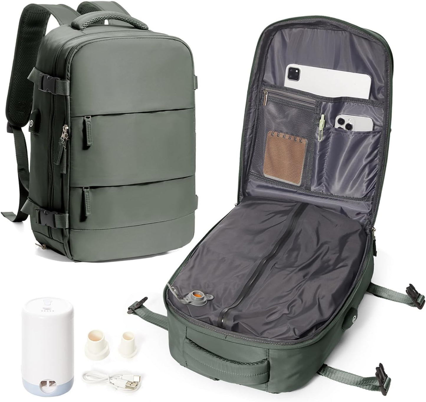 Vacuum Travel Backpack for Efficient Packing and Comfort