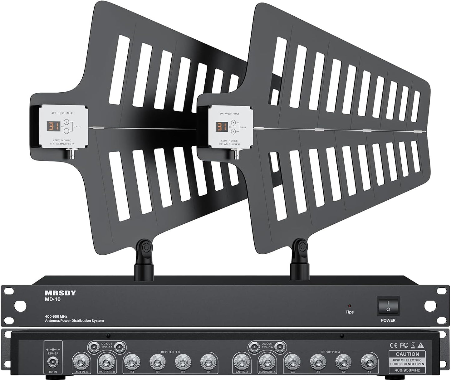 MD-10 UHF Wireless Antenna Distribution System for Microphones