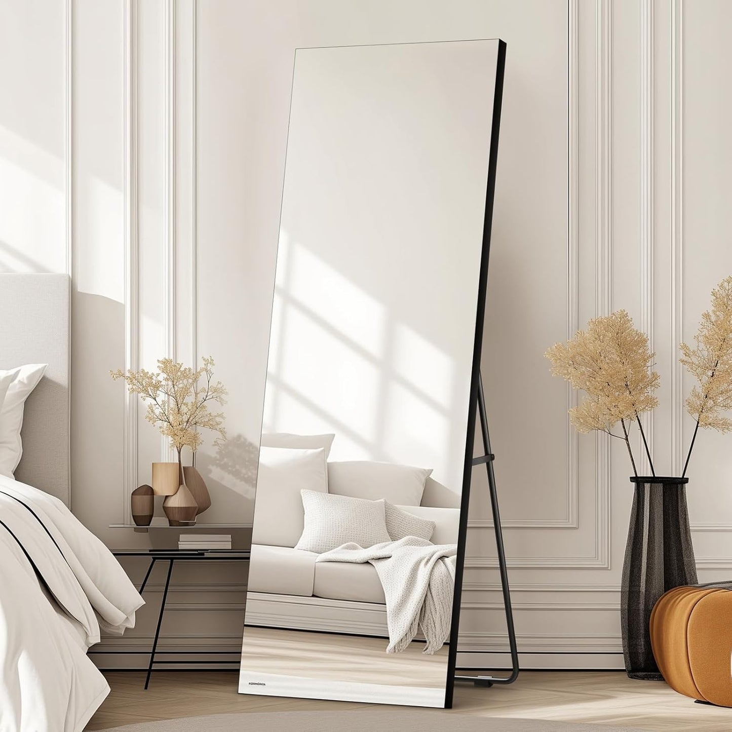64x24 Frameless Full Length Mirror with Distortion Free Reflection