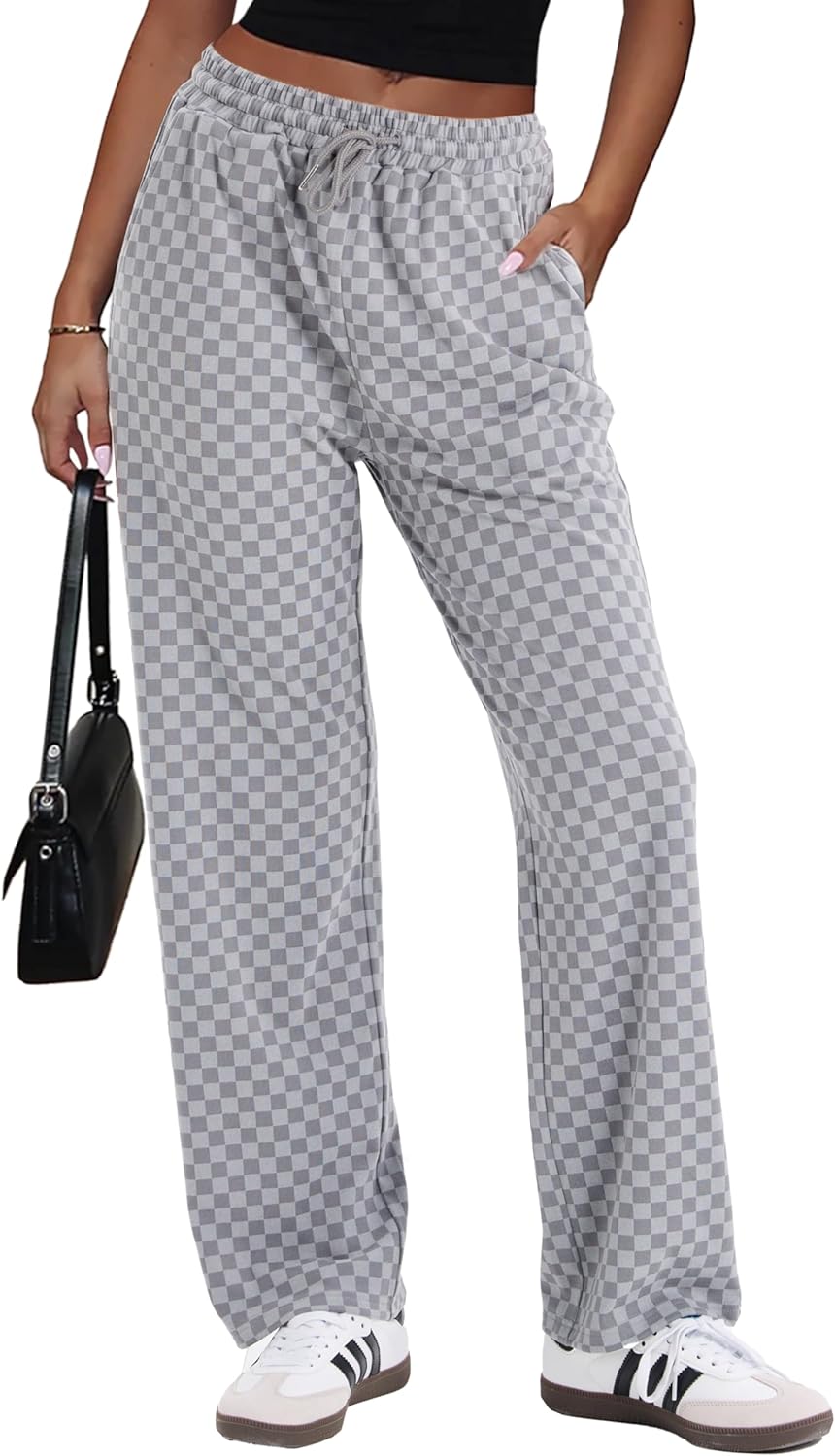 Track Pants Women Joggers Soft Wide Leg Sweatpants for Comfort