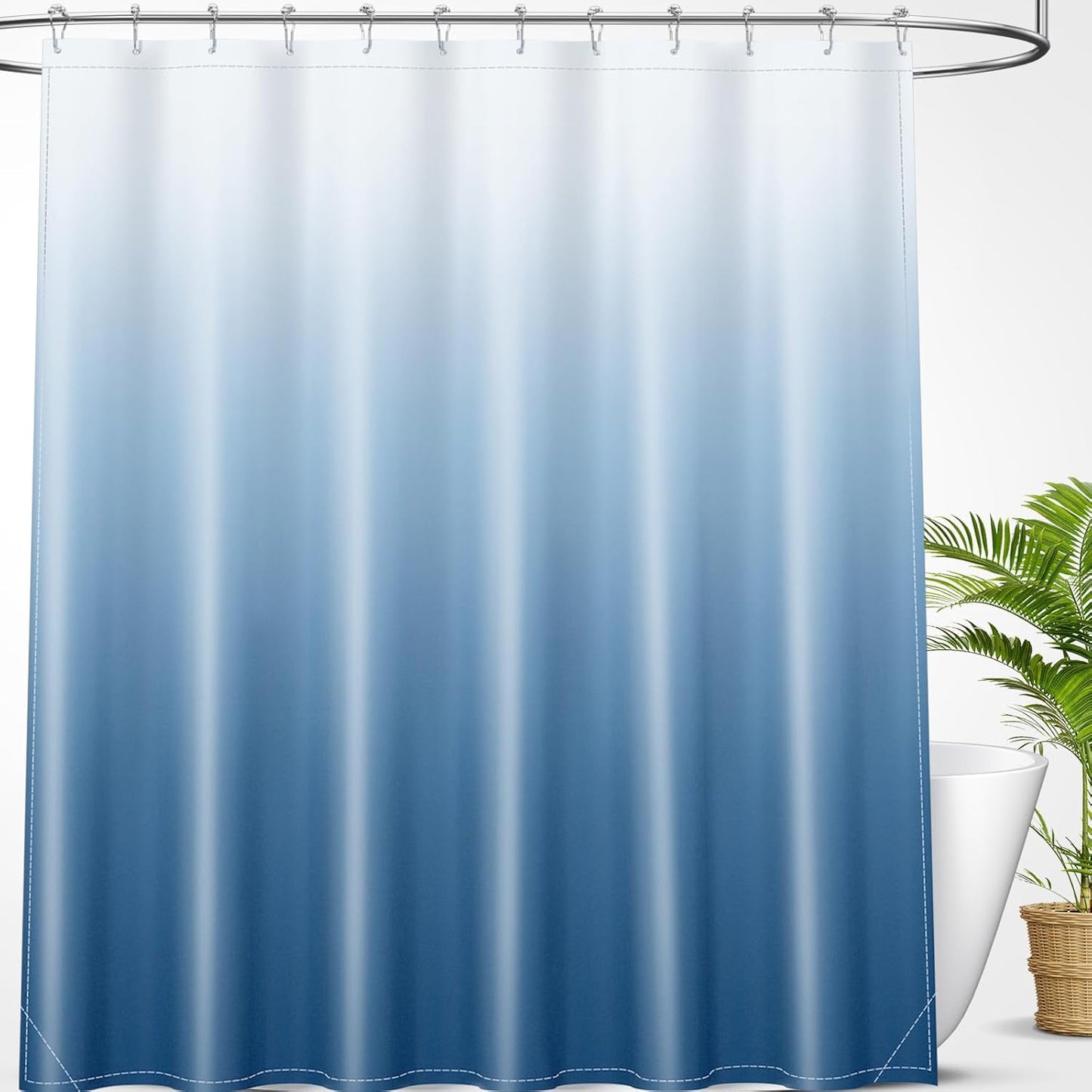 Waterproof Luxury OLANLY Ombre Shower Curtain Set