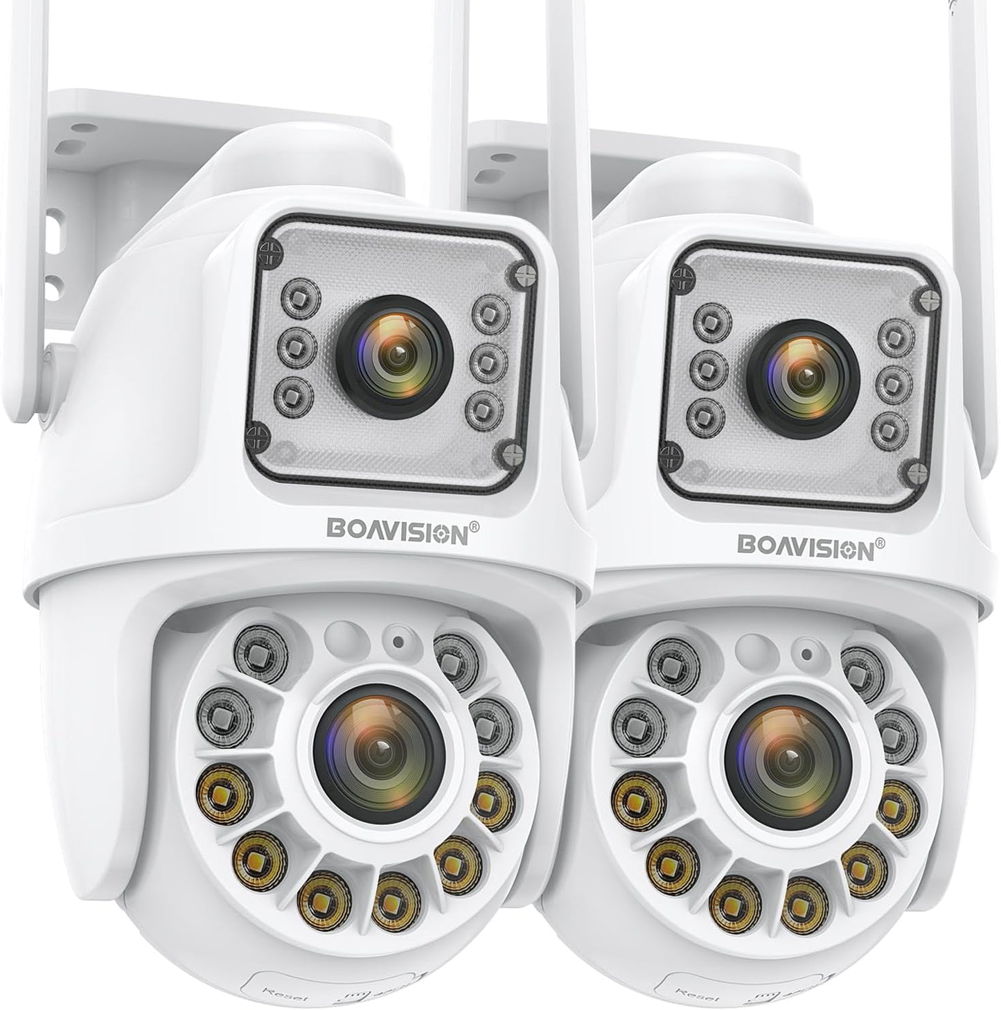 BOAVISION 2Pack Dual Lens Linkage Security Camera Outdoor Review