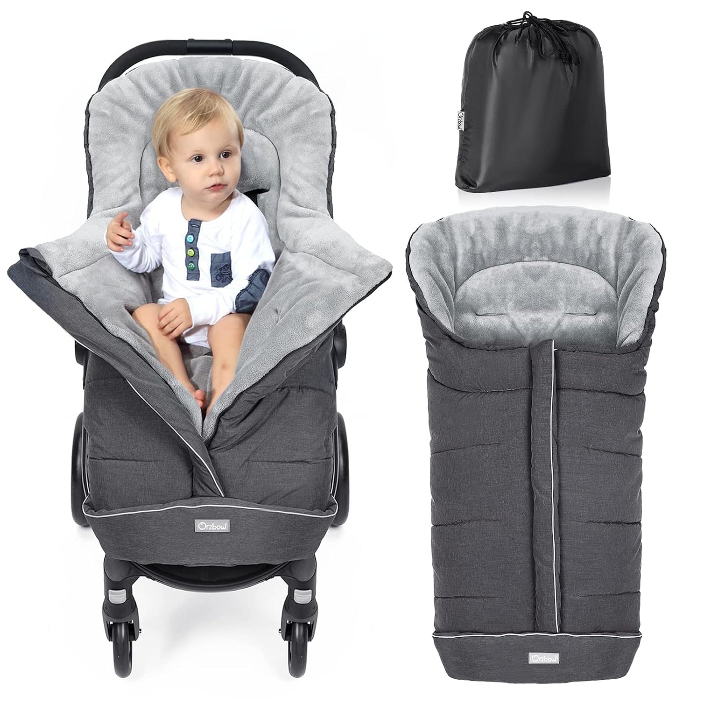 Orzbow Universal Stroller Footmuff for Cold Weather Comfort