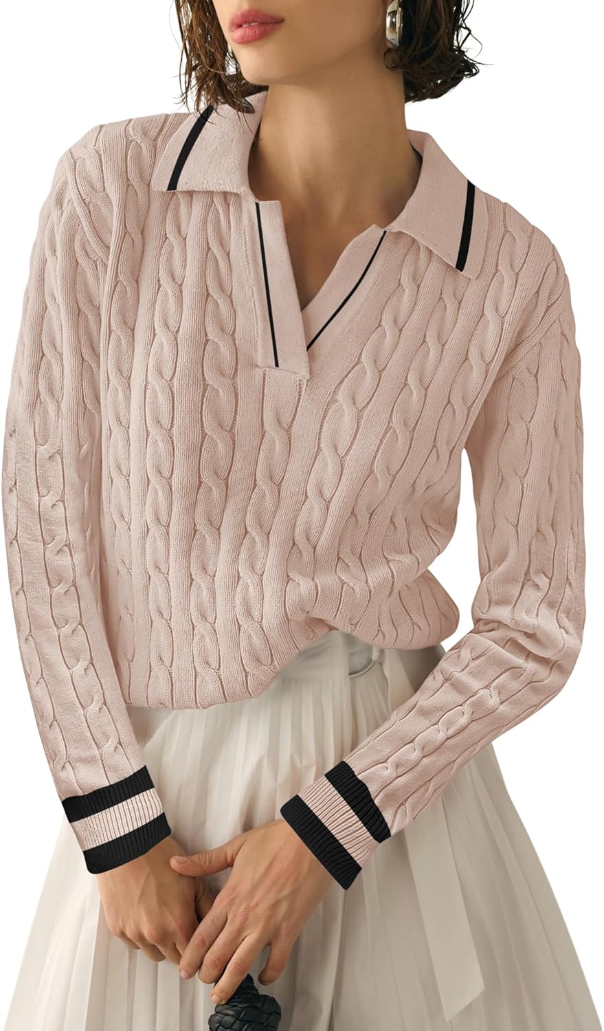 Micoson Womens Fall Long Sleeve Sweaters for Stylish Comfort