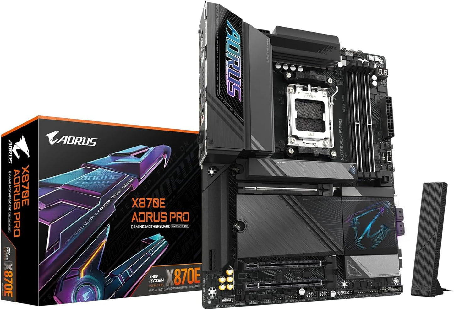 GIGABYTE X870E AORUS PRO Motherboard with PCIe 5.0 and DDR5