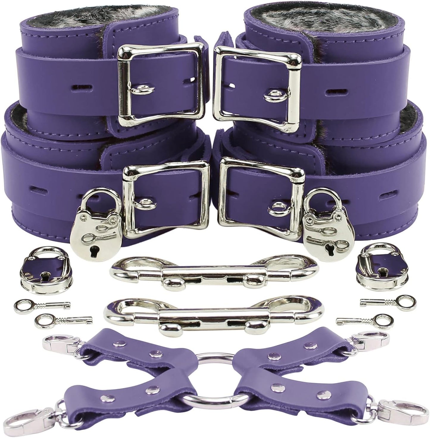 VP Leather Aria Wrist and Ankle Cuffs - Elegant Style & Comfort