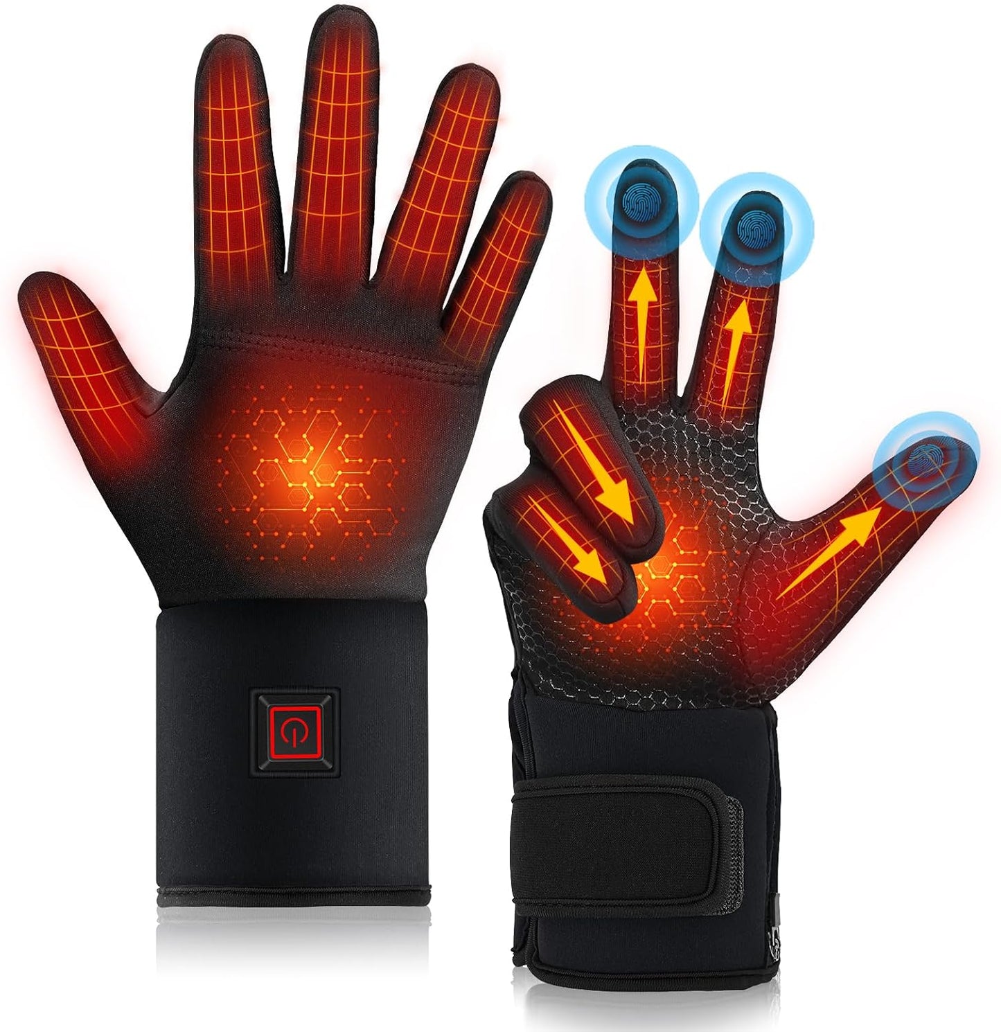 Heated Gloves for Men Women Rechargeable for Cold Weather Use