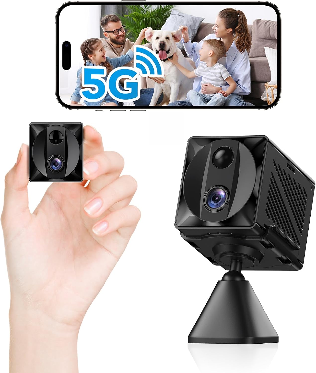 5G Hidden Spy Cam - 4K HD, Motion Detection, Night Vision
