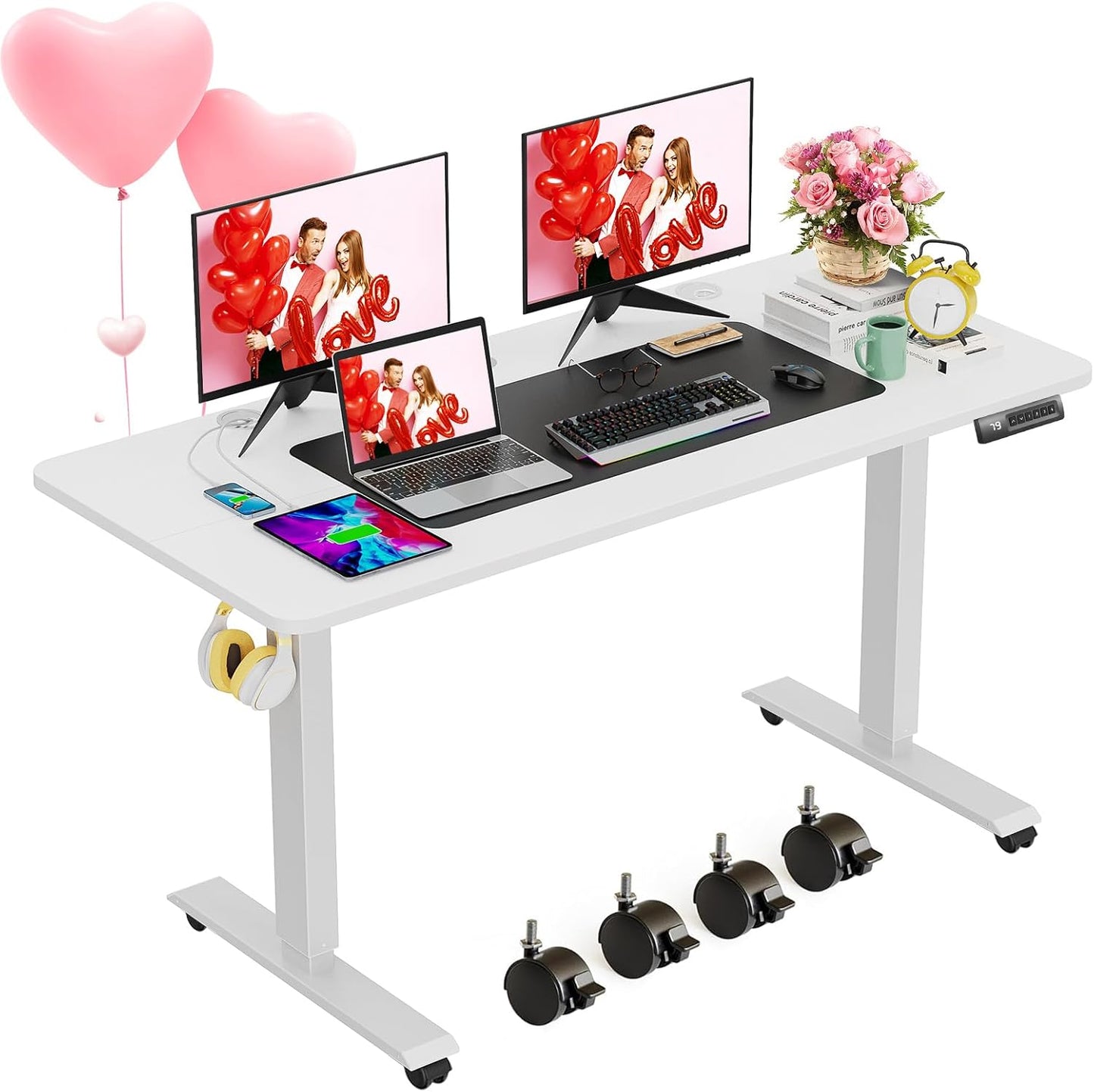 Electric Standing Desk Adjustable Height for Home and Office