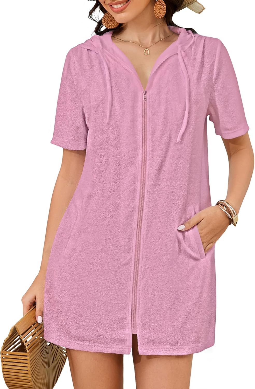 Bsubseach Terry Cloth Cover Up for Women - Stylish Swim Robes