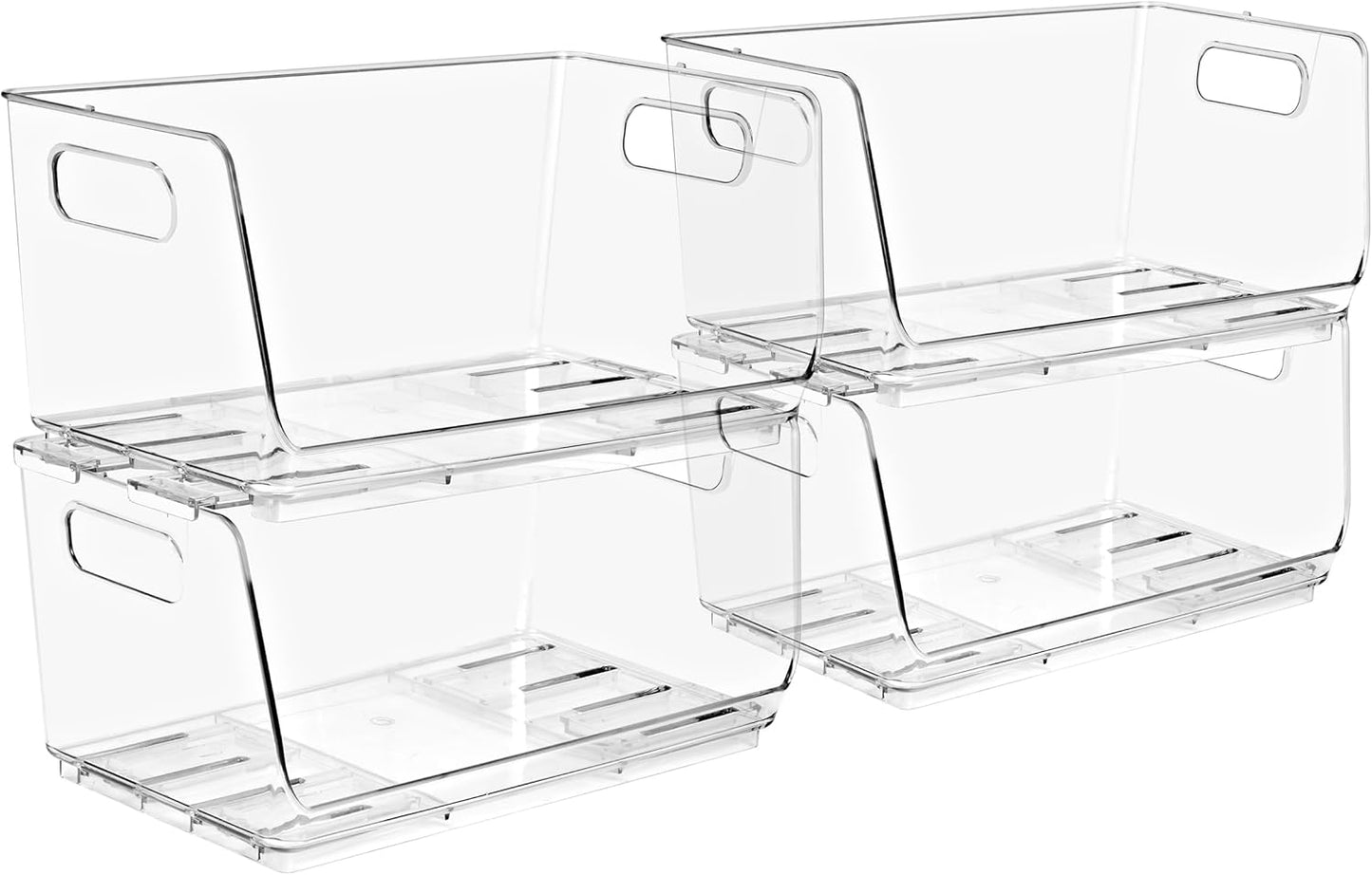 Sorbus Stackable Storage Bins for Kitchen Organization and More
