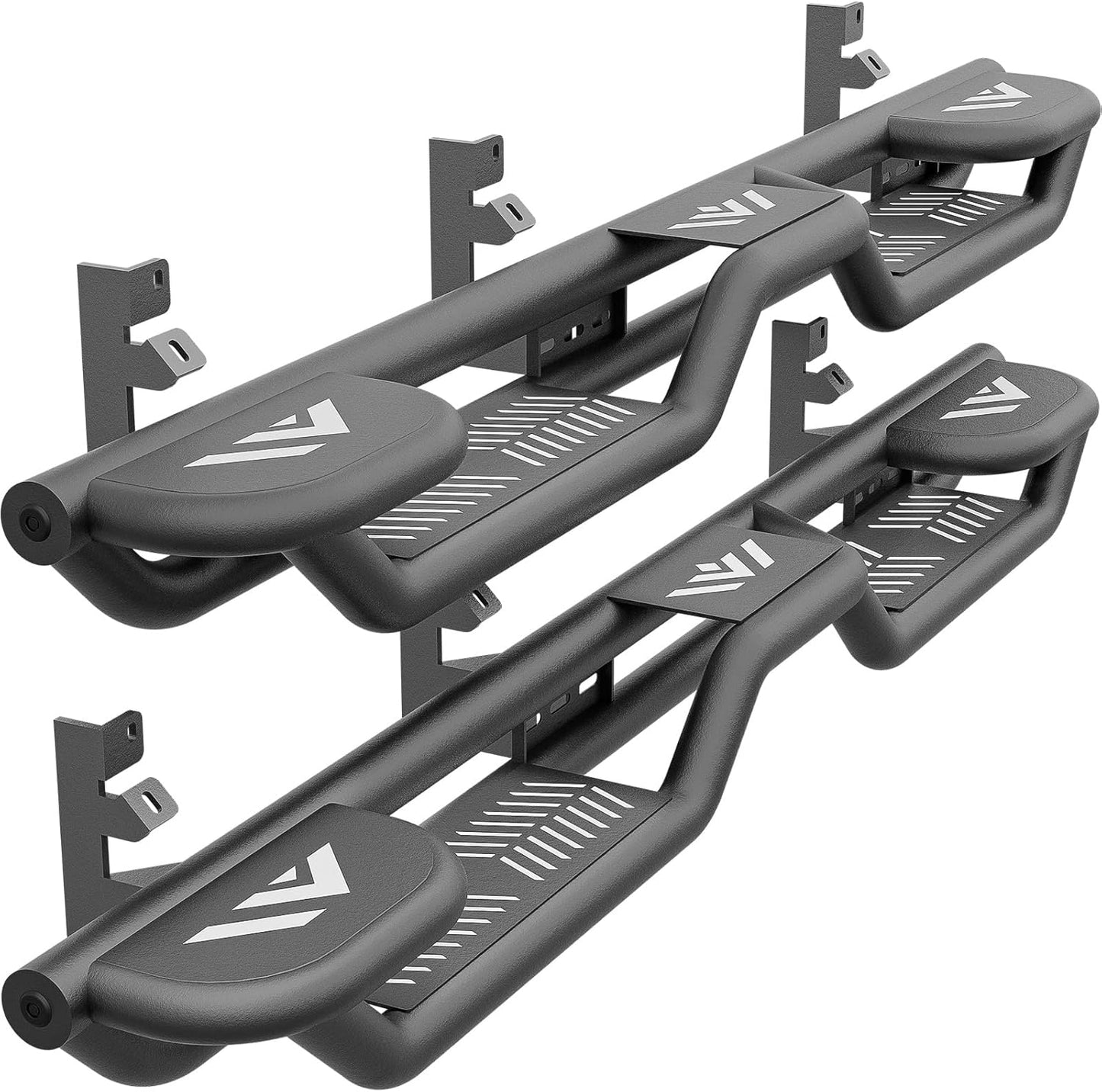 Three Raised Steps Crew Cab Running Boards for Titan 2004-2025