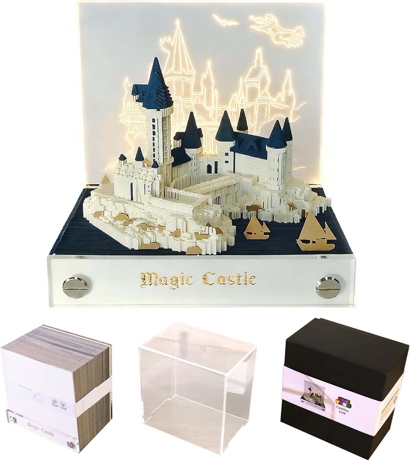 MACTANO 3D Art Calendar 2026 - Unique Memo Pad & Decoration