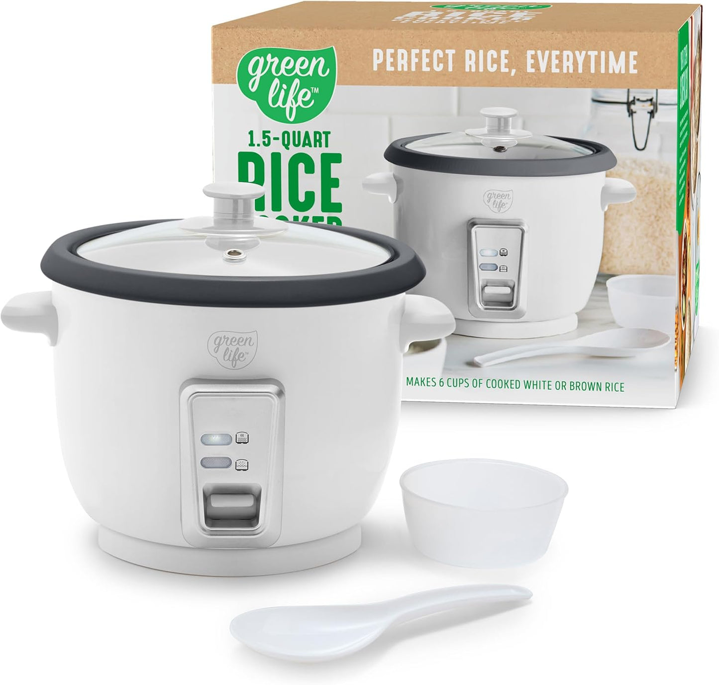 GreenLife Electric Rice Cooker for Perfect Rice Every Time
