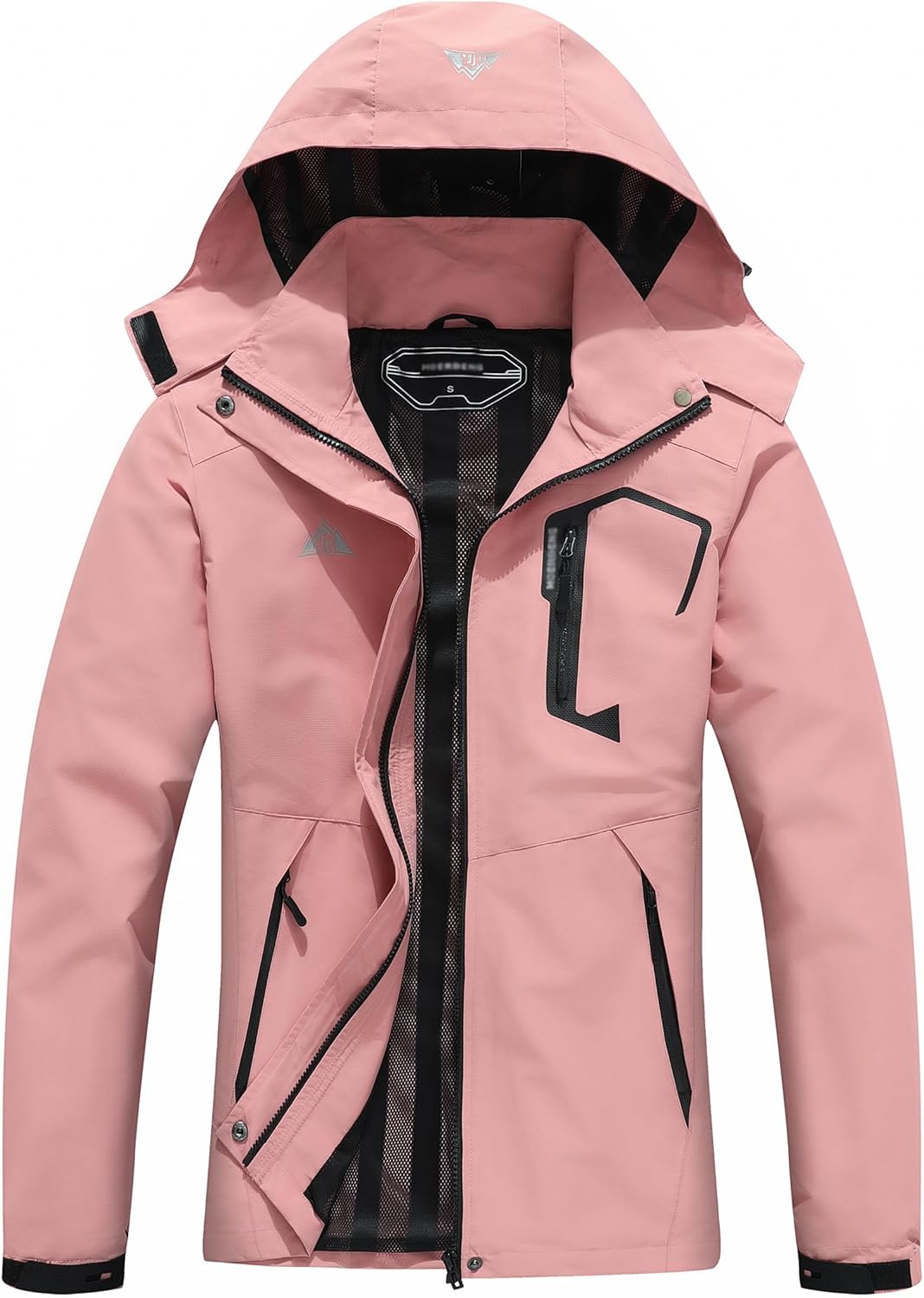 Women's Waterproof Lightweight Rain Jacket for Outdoor Activities