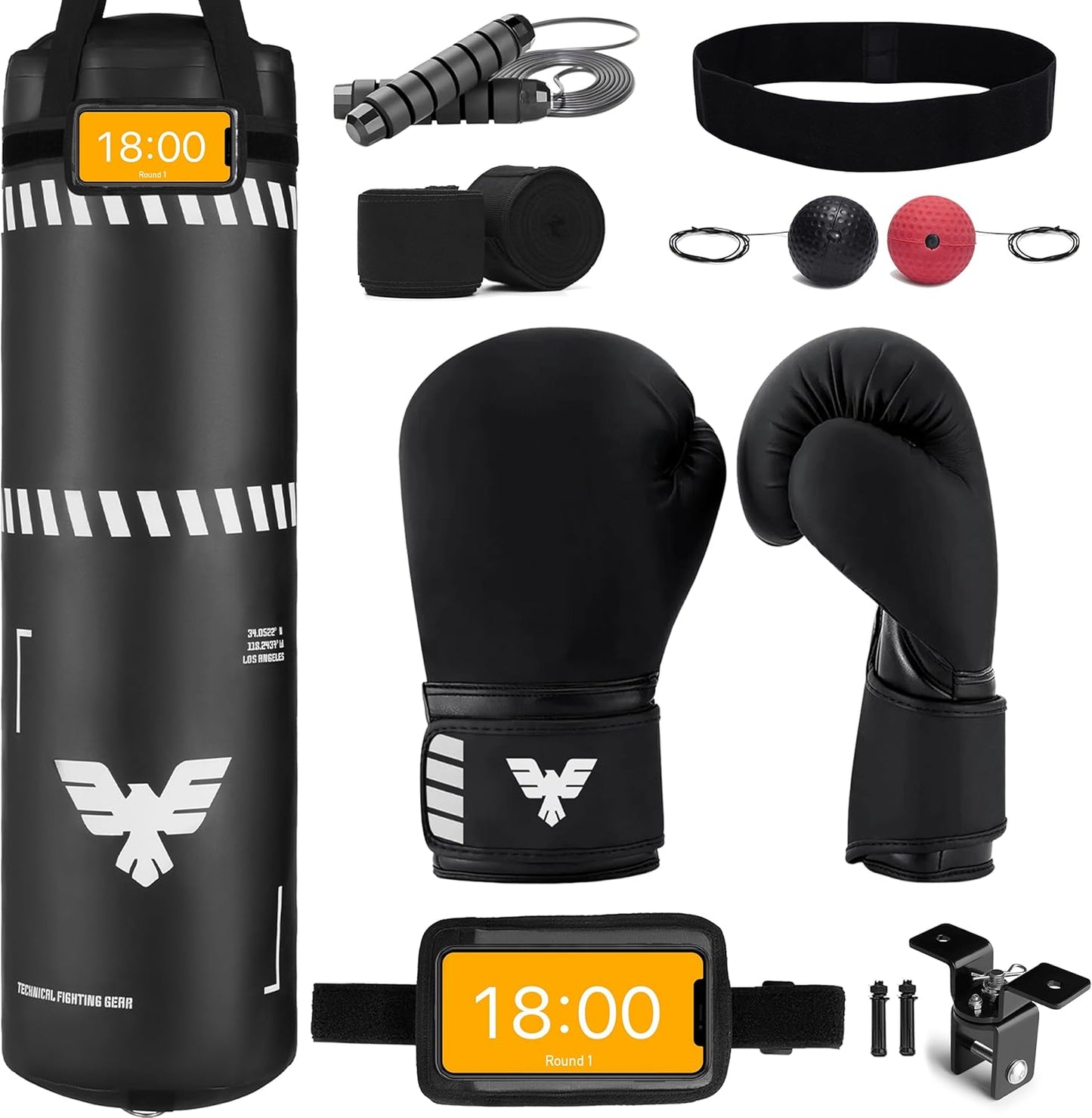 Elite Sports 4ft Punching Bag Set - Train with Power