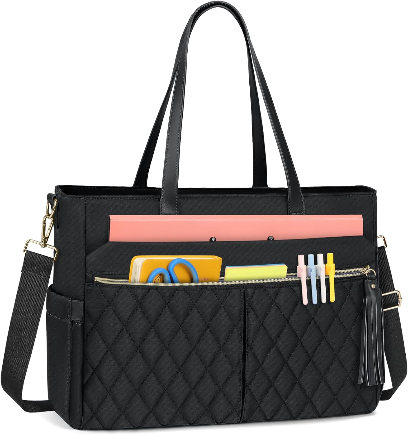 RAINSMORE Laptop Bag for Women - Stylish Teacher Tote Bag