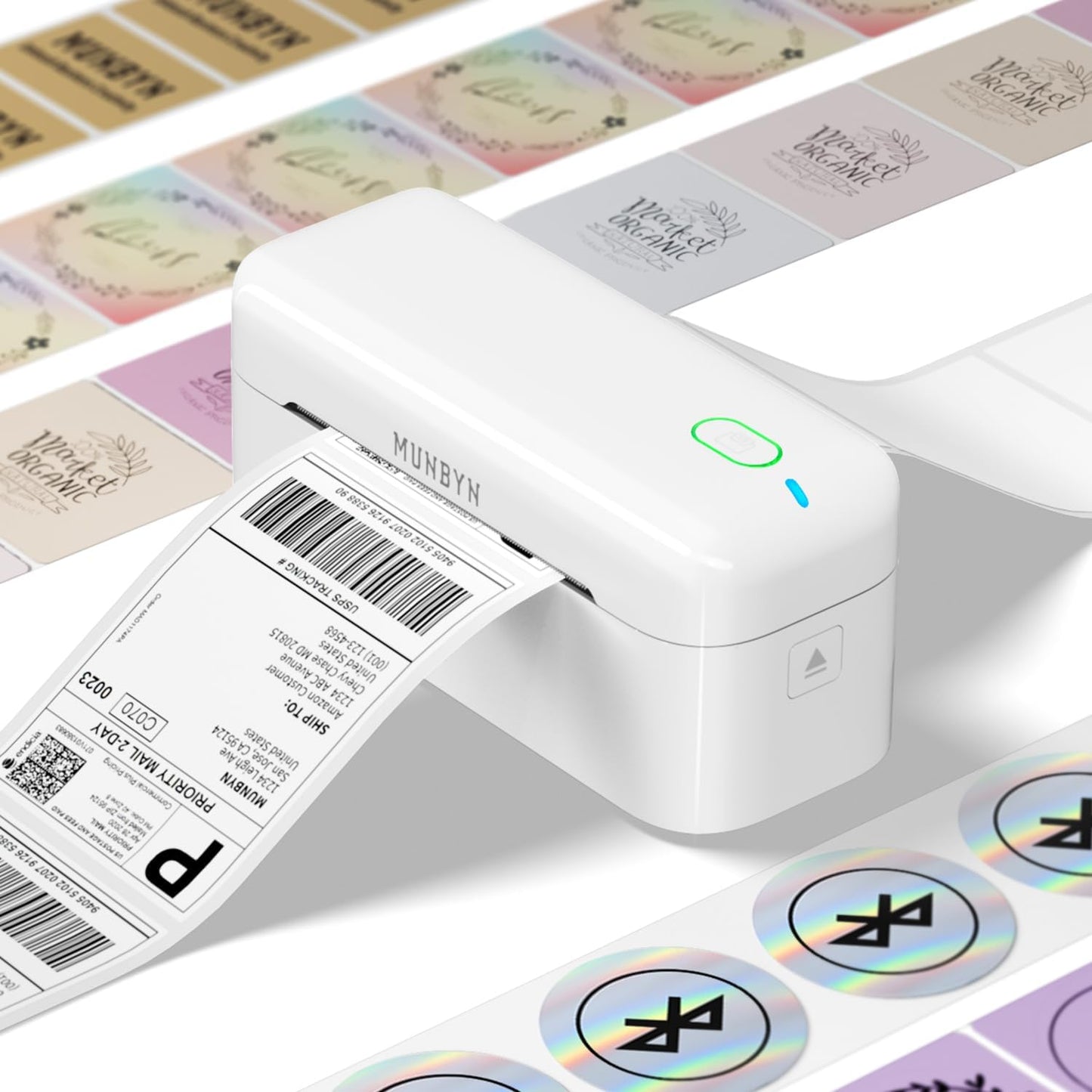 Effortless Shipping: MUNBYN RW402B Label Printer