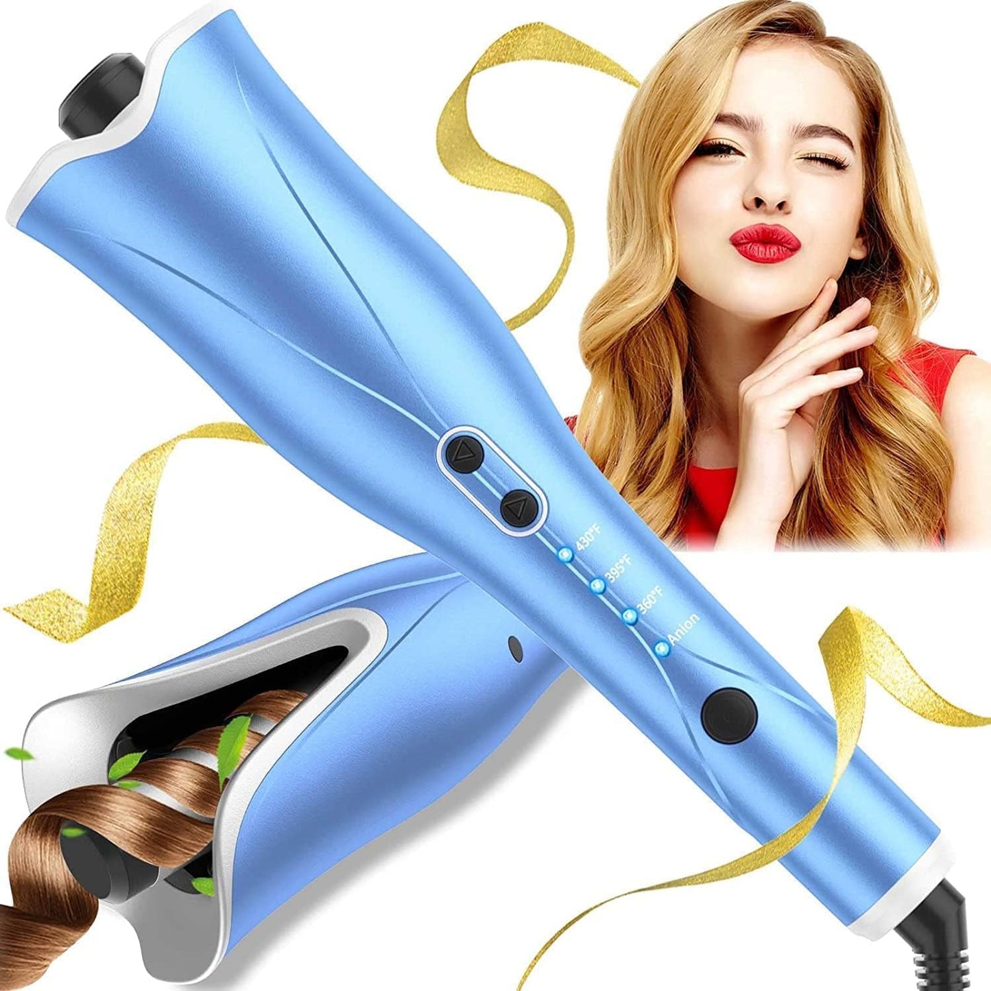 Auto Hair Curler with 4 Temperatures & 3 Timers for Effortless Curls
