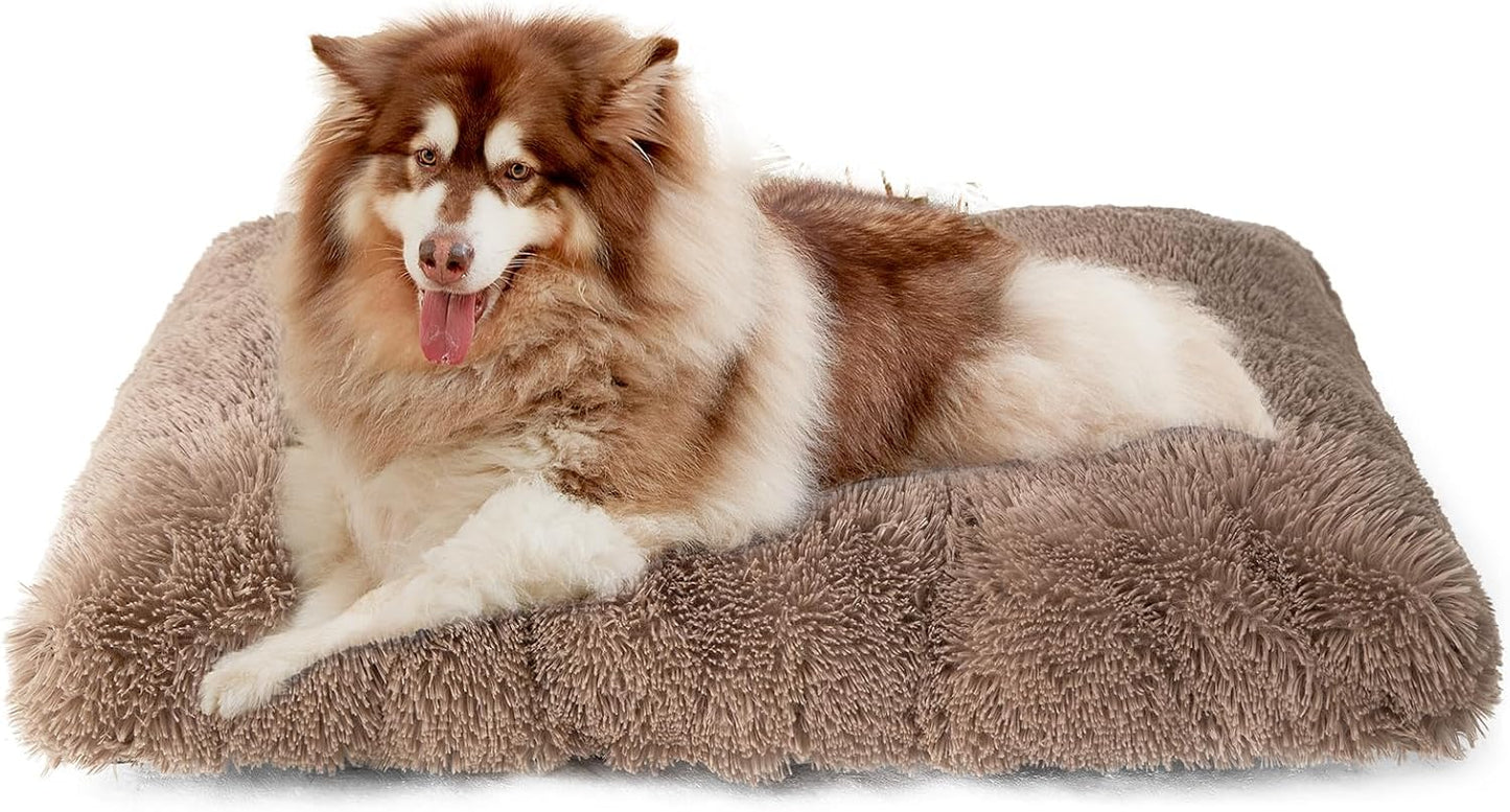 EHEYCIGA XXL Dog Crate Pad - Plush Faux Fur Bed for Comfort