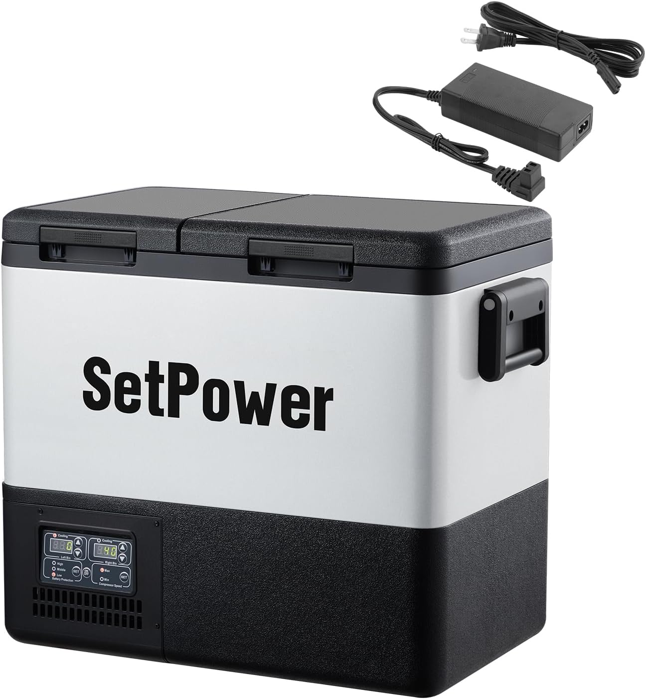 Setpower PT55 Car Refrigerator: Dual Zone Electric Cooler