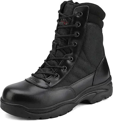 NORTIV 8 Steel Toe Boots for Men - Durable Safety Work Boots