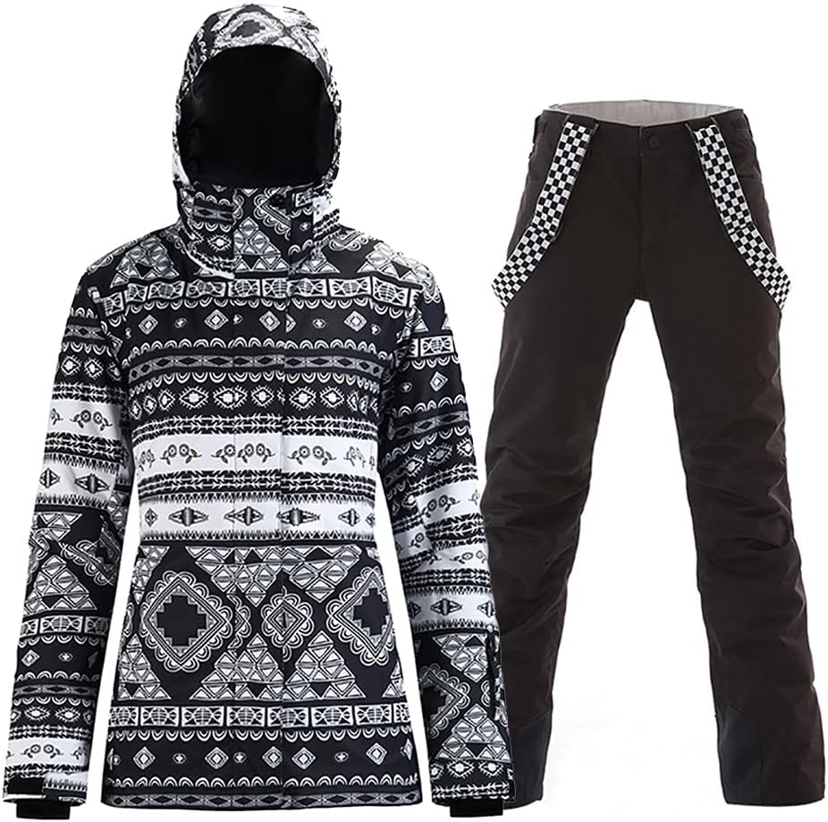Women's Ski Jackets and Pants Set for Winter Sports Activities