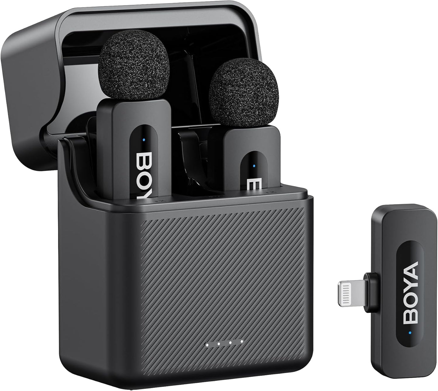 BOYA V3 Wireless Lavalier Microphone for iPhone with 36H Battery