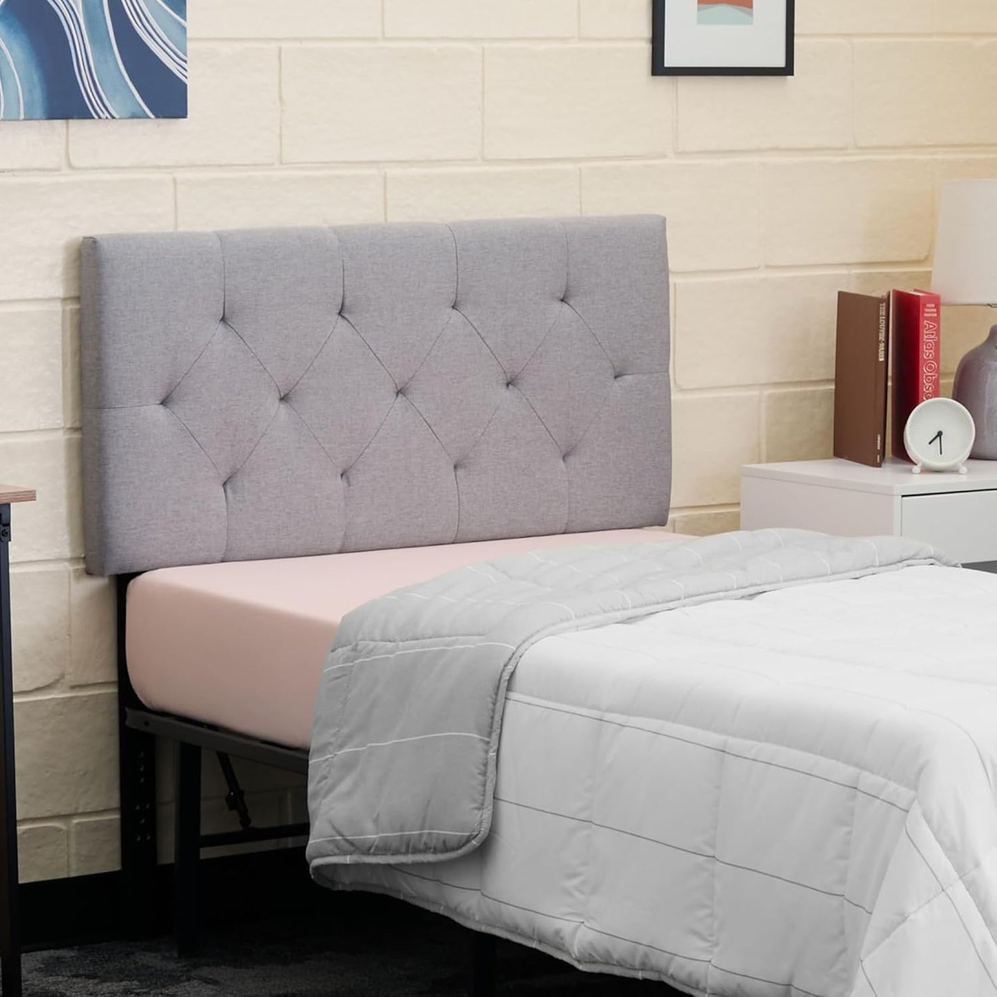 Stylish Lucid Mid-Rise Upholstered Headboard for Modern Bedrooms