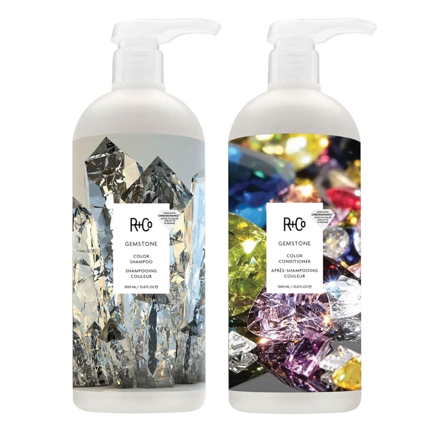 R+Co Gemstone Color Shampoo & Conditioner Set for Vibrant Hair