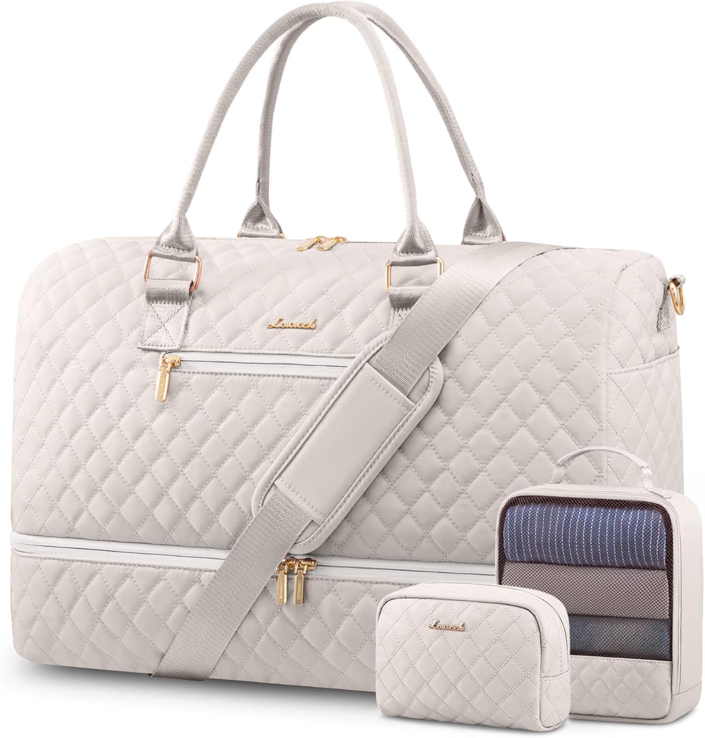 LOVEVOOK Travel Duffle Bag for Women with Shoe Compartment