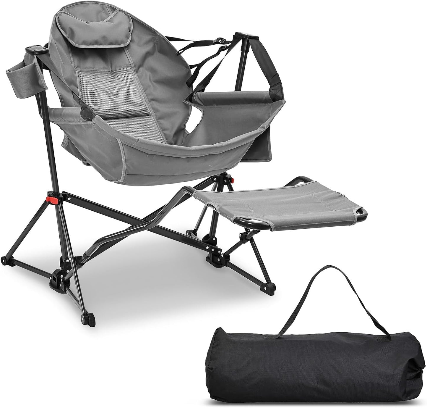 GDY Oversized Folding Rocking Chair for Outdoor Relaxation
