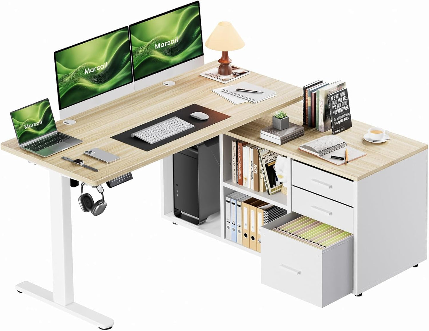 Electric Height Adjustable Standing Desk - Modern & Efficient