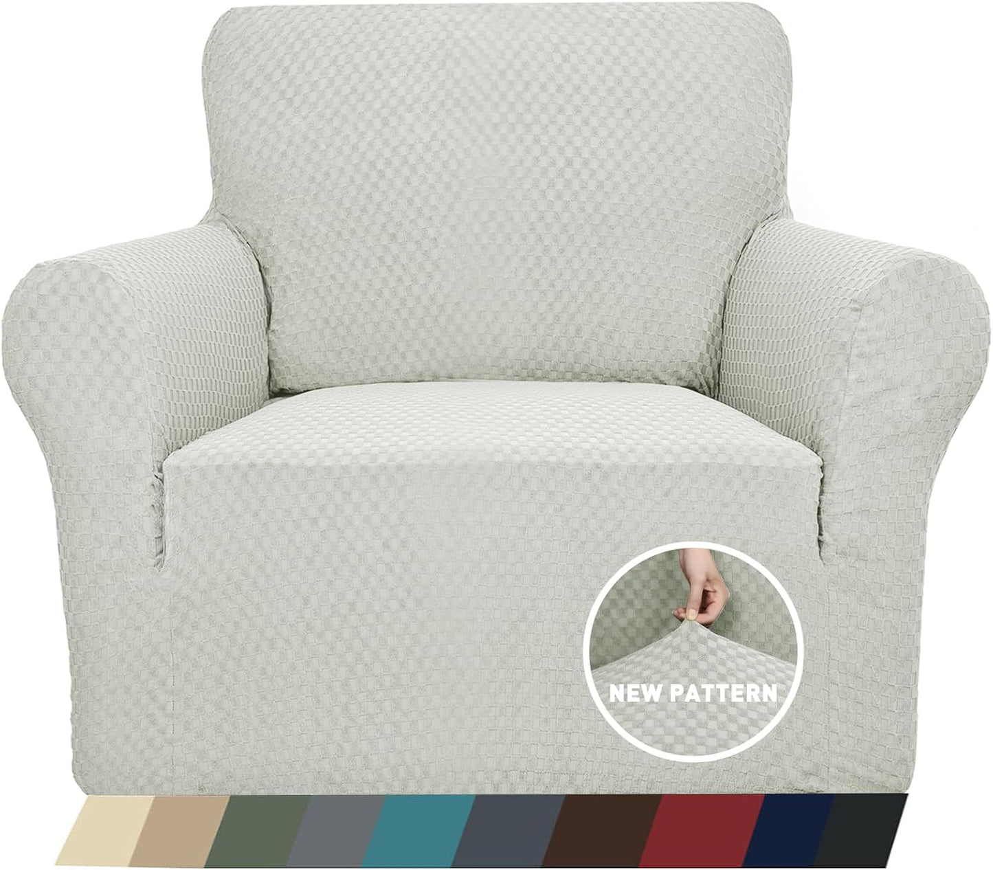 High Stretch Jacquard Chair Slipcovers for Living Room Furniture
