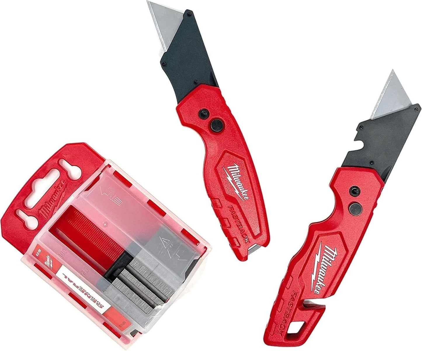 Milwaukee Fastback Flip Utility Knife Set with Blade Dispenser