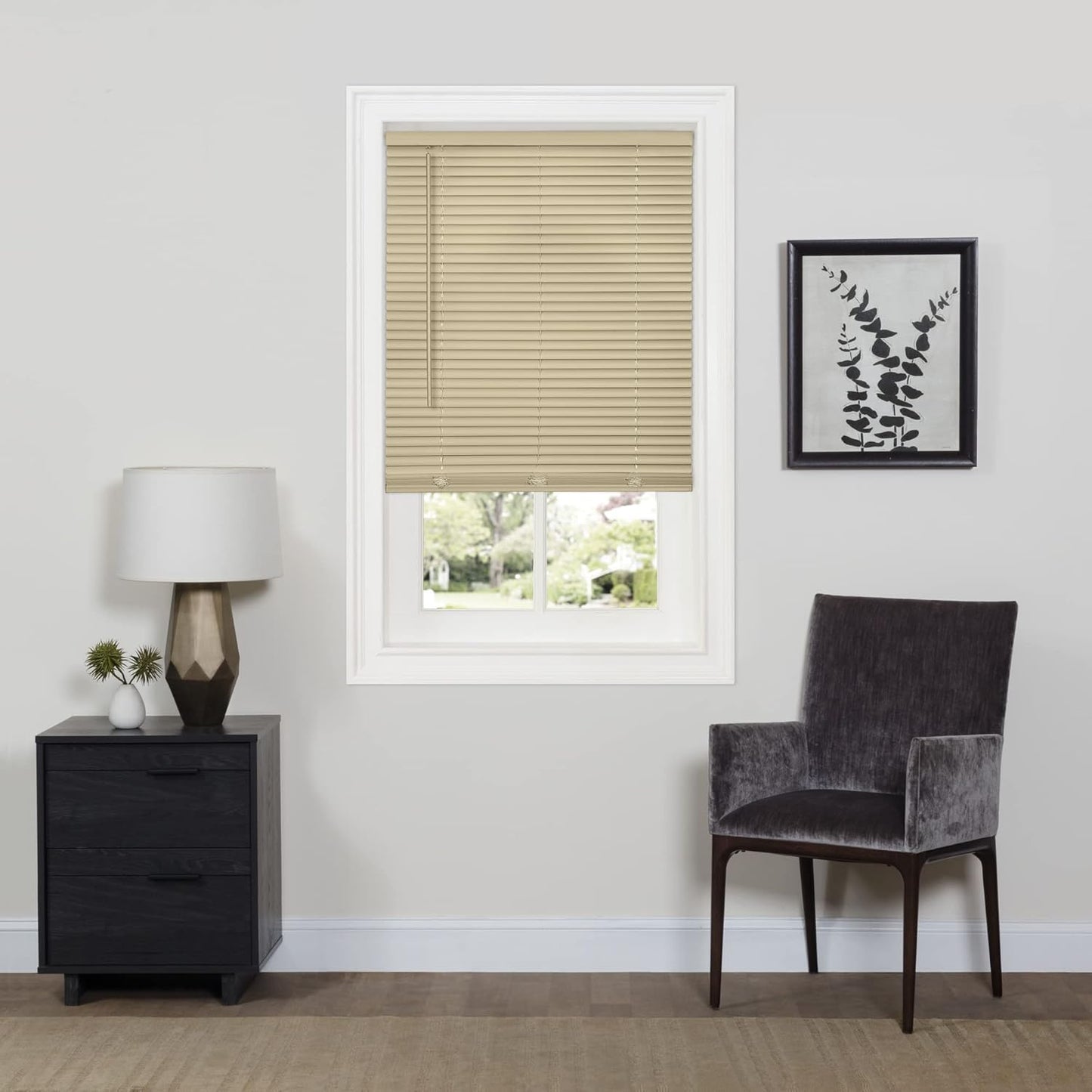 Cordless Room Darkening Mini Blinds - 36in x 64in Latte